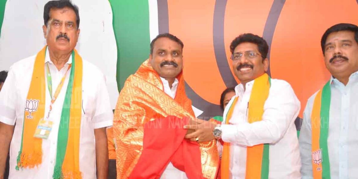 நேற்று வரை திமுகவில் எம்.எல்.ஏ இன்று பாஜக சார்பில் போட்டியிடும் வேட்பாளர்!!