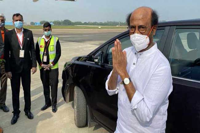 அண்ணாத்த படப்பிடிப்பிற்காக ஐதராபாத் சென்றார் ரஜினி!